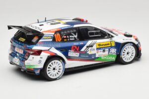 Skoda Fabia Rally2 #10 S. Wagner / G. Winter Barum Czech Rally Zlín 2024 IXO 1:18 18RMC221 Metal - imaginea 2 din 6