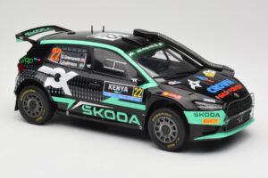 Skoda Fabia Rally2 #22 Toksport G. Greensmith / J. Andersson Safari Rally Kenya 2024 IXO 1:18 18RMC209 Metal - imaginea 4 din 6
