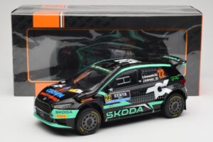 Skoda Fabia Rally2 #22 Toksport G. Greensmith / J. Andersson Safari Rally Kenya 2024 IXO 1:18 18RMC209 Metal - imaginea 6 din 6