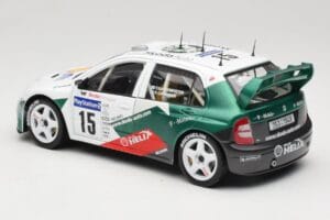 Skoda Fabia WRC #15 T. Gardemeister / P. Lukander WRC 1999 Solido 1:18 90457 Metal - imaginea 7 din 8