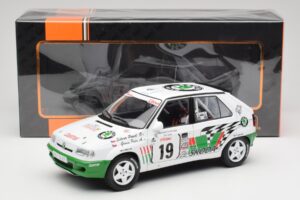 Skoda Felicia Kit Car #19 P. Sibera / P. Gross Tour de Corse 1995 IXO 1:18 18RMC149B Metal - imaginea 6 din 6