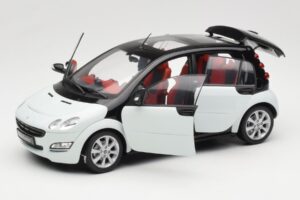 Smart Forfour Alb Kyosho 1:18 0019141V001C01Q00 Metal - imaginea 2 din 8