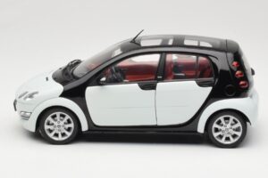 Smart Forfour Alb Kyosho 1:18 0019141V001C01Q00 Metal - imaginea 4 din 8