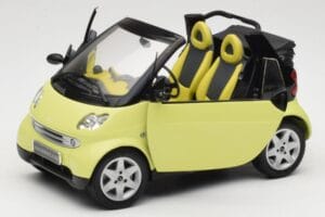 Smart Fortwo 450 Cabrio Galben Minichamps 1:18 0012889V001C49Q00 Metal - imaginea 2 din 8