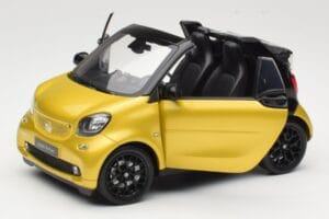 Smart Fortwo 453 Cabriolet Negru Și Galben Norev 1:18 B66960289 Metal - imaginea 2 din 8