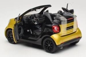 Smart Fortwo 453 Cabriolet Negru Și Galben Norev 1:18 B66960289 Metal - imaginea 5 din 8