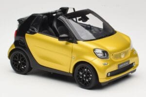 Smart Fortwo 453 Cabriolet Negru Și Galben Norev 1:18 B66960289 Metal - imaginea 6 din 8