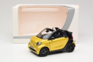 Smart Fortwo 453 Cabriolet Negru Și Galben Norev 1:18 B66960289 Metal - imaginea 8 din 8