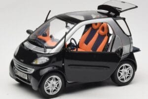 Smart Fortwo Negru Kyosho 1:18 0004830V000C08Q00 Metal - imaginea 2 din 8