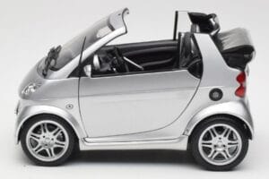 Smart Fortwo W450 Brabus Cabrio Argintiu Ediție Dealer Kyosho 1:18 0017769V001C05Q00 Metal - imaginea 4 din 8