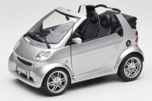 Smart Fortwo W450 Brabus Cabrio Argintiu Ediție Dealer Kyosho 1:18 0017769V001C05Q00 Metal