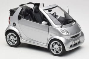Smart Fortwo W450 Brabus Cabrio Argintiu Ediție Dealer Kyosho 1:18 0017769V001C05Q00 Metal - imaginea 6 din 8