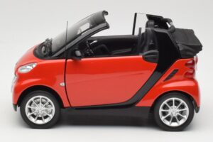 Smart Fortwo W451 Cabrio Roșu Negru Minichamps 1:18 150036333 Metal - imaginea 4 din 8