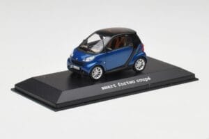Smart Fortwo Coupe Aqua Albastru Metallic & Negru Minichamps 1:43 Q0022558V001C77Q00 Metal - imaginea 2 din 4
