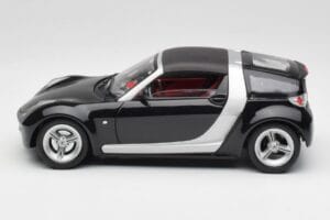 Smart Roadster Albastru Închis Bburago 1:18 34917 Metal - imaginea 4 din 8