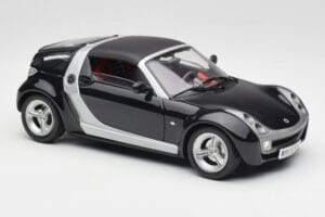 Smart Roadster Albastru Închis Bburago 1:18 34917 Metal - imaginea 6 din 8