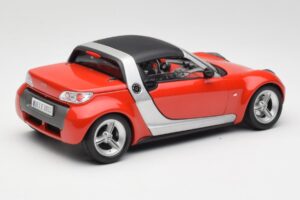 Smart Roadster Roșu Bburago 1:18 34099 Metal - imaginea 3 din 8