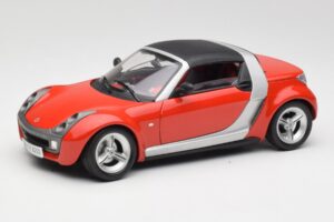 Smart Roadster Roșu Bburago 1:18 34099 Metal
