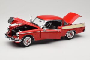 Studebaker Golden Hawk Apache Red Motor City 1:18 80009 Metal - imaginea 2 din 8