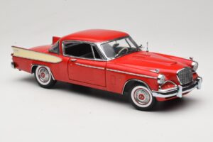 Studebaker Golden Hawk Apache Red Motor City 1:18 80009 Metal - imaginea 6 din 8