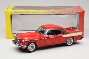 Studebaker Golden Hawk Apache Red Motor City 1:18 80009 Metal - imaginea 8 din 8