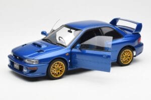 Subaru Impreza 22B Upgraded Version Albastru Cu Jante Aurii AUTOart 1:18 78602 Metal - imaginea 2 din 8