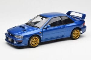 Subaru Impreza 22B Upgraded Version Albastru Cu Jante Aurii AUTOart 1:18 78602 Metal