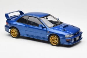 Subaru Impreza 22B Upgraded Version Albastru Cu Jante Aurii AUTOart 1:18 78602 Metal - imaginea 6 din 8