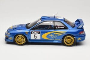 Subaru Impreza WRC #5 R. Burns / R. Reid Rally de France 1999 AUTOart 1:18 89993 Metal - imaginea 4 din 8