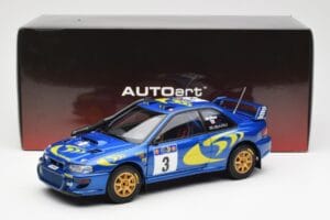 Subaru Impreza WRC #3 C. McRae / N. Grist Safari Rally Winner 1997 AUTOart 1:18 89792 Metal - imaginea 8 din 8