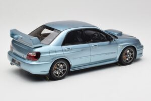 Subaru Impreza WRX STi WR1 GD P. Solberg Edition Ice Blue Metallic Otto 1:18 OT1114 Rășină - imaginea 2 din 6