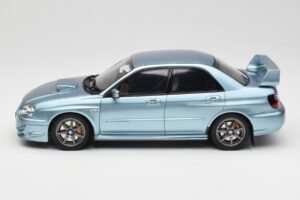 Subaru Impreza WRX STi WR1 GD P. Solberg Edition Ice Blue Metallic Otto 1:18 OT1114 Rășină - imaginea 3 din 6