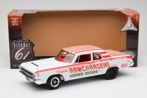 Dodge 330 Super Stock Ramchargers NHRA 1964 Highway 61 1:18 50044 Metal - imaginea 8 din 8
