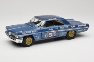 Pontiac Catalina Super Duty Super Stock #655 Albastru 1962 Auto World 1:18 AW201/06 Metal