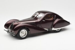 Talbot-Lago T150 C-SS Figoni & Falaschi Teardrop Bordeaux Închis Metalizat CMC 1:18 M-179 Metal
