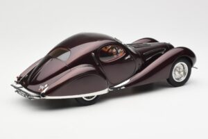 Talbot-Lago T150 C-SS Figoni & Falaschi Teardrop Bordeaux Închis Metalizat CMC 1:18 M-179 Metal - imaginea 5 din 6