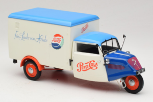 Tempo Dreirad Kastenwagen Pepsi Minichamps 1:18 150099024 Metal - imaginea 6 din 8