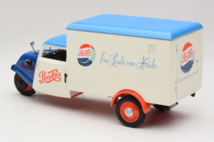 Tempo Dreirad Kastenwagen Pepsi Minichamps 1:18 150099024 Metal - imaginea 7 din 8