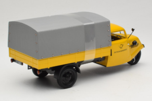 Tempo Hanseat Kastenwagen Deutsche Post Minichamps 1:18 TEMPO001 Metal - imaginea 2 din 6