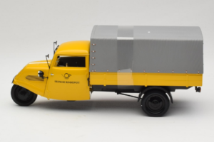 Tempo Hanseat Kastenwagen Deutsche Post Minichamps 1:18 TEMPO001 Metal - imaginea 3 din 6