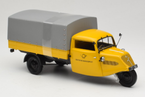 Tempo Hanseat Kastenwagen Deutsche Post Minichamps 1:18 TEMPO001 Metal - imaginea 4 din 6