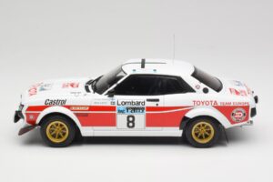 Toyota Celica 2000 GT RA21 #8 H. Mikkola / A. Hertz RAC Rally 1977 IXO 1:18 18RMC189A Metal - imaginea 3 din 6