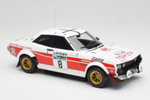 Toyota Celica 2000 GT RA21 #8 H. Mikkola / A. Hertz RAC Rally 1977 IXO 1:18 18RMC189A Metal - imaginea 4 din 6