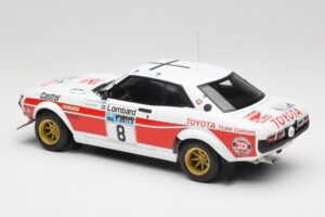 Toyota Celica 2000 GT RA21 #8 H. Mikkola / A. Hertz RAC Rally 1977 IXO 1:18 18RMC189A Metal - imaginea 5 din 6