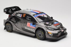 Toyota GR Yaris Rally1 #17 Toyota Gazoo Racing WRT S. Ogier / V. Landais Rally Finland 2024 IXO 1:18 18RMC216 Metal - imaginea 4 din 6