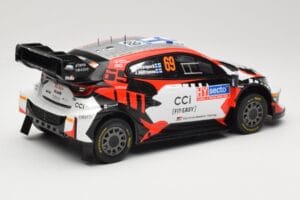 Toyota GR Yaris Rally1 #69 Toyota Gazoo Racing WRT K. Rovanpera / J. Halttunen Rally Finland 2024 IXO 1:18 18RMC218 Metal - imaginea 2 din 6