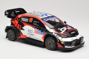 Toyota GR Yaris Rally1 #69 Toyota Gazoo Racing WRT K. Rovanpera / J. Halttunen Rally Finland 2024 IXO 1:18 18RMC218 Metal - imaginea 4 din 6
