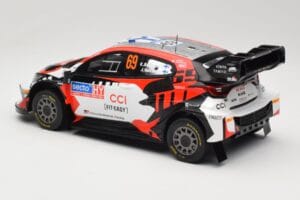 Toyota GR Yaris Rally1 #69 Toyota Gazoo Racing WRT K. Rovanpera / J. Halttunen Rally Finland 2024 IXO 1:18 18RMC218 Metal - imaginea 5 din 6