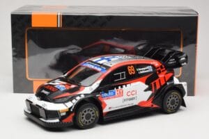 Toyota GR Yaris Rally1 #69 Toyota Gazoo Racing WRT K. Rovanpera / J. Halttunen Rally Finland 2024 IXO 1:18 18RMC218 Metal - imaginea 6 din 6