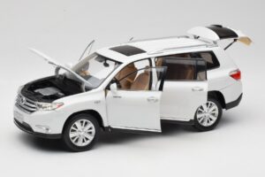 Toyota Highlander XU40 Alb Paudi Model 1:18 2043612-W1 Metal - imaginea 2 din 8